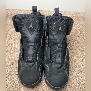 Nike Air Jordan True Flight Black Suede Shoes Youth Size 6 343795-013